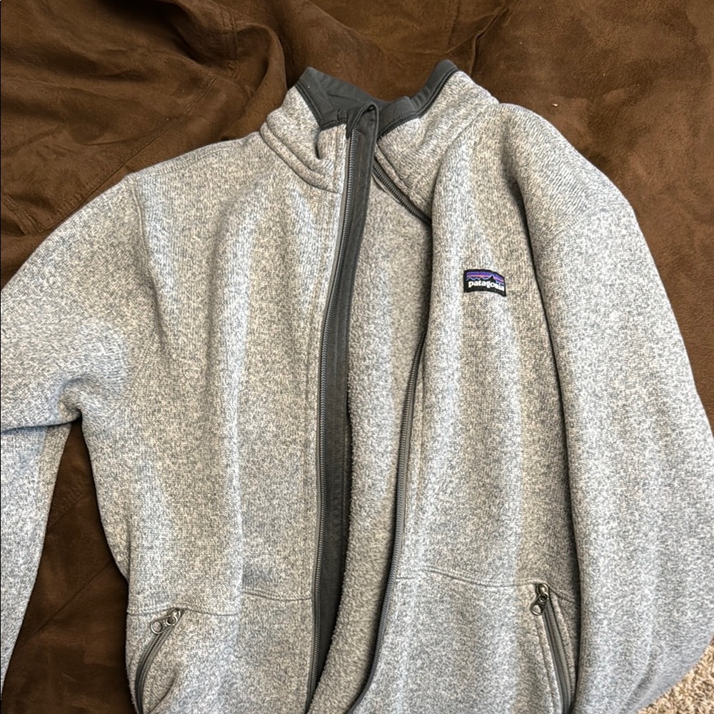 Patagonia Heather Gray Fleece Jacket